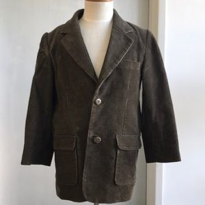 Youth boys blazer corduroy brown